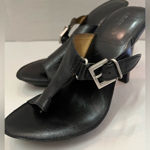 Alexandre Birman Black Leather Sandals
